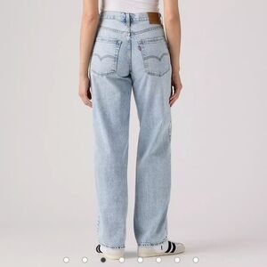 Levi's Light Wash Wide Leg Jeans - Light Blue